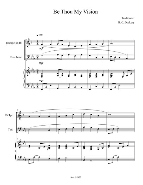 Be Thou My Vision (Trumpet Duet With Piano Accompaniment)